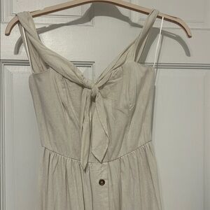 Miami Cream Strapless Dress